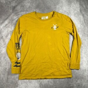 Dutch Bros Coffee Mens Large Long Sleeve Graphic T-Shirt Yellow A Better World